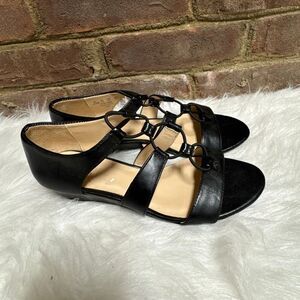 LifeStride Women's Black Yiddy Wedge Sandal Size 6.5 NEW